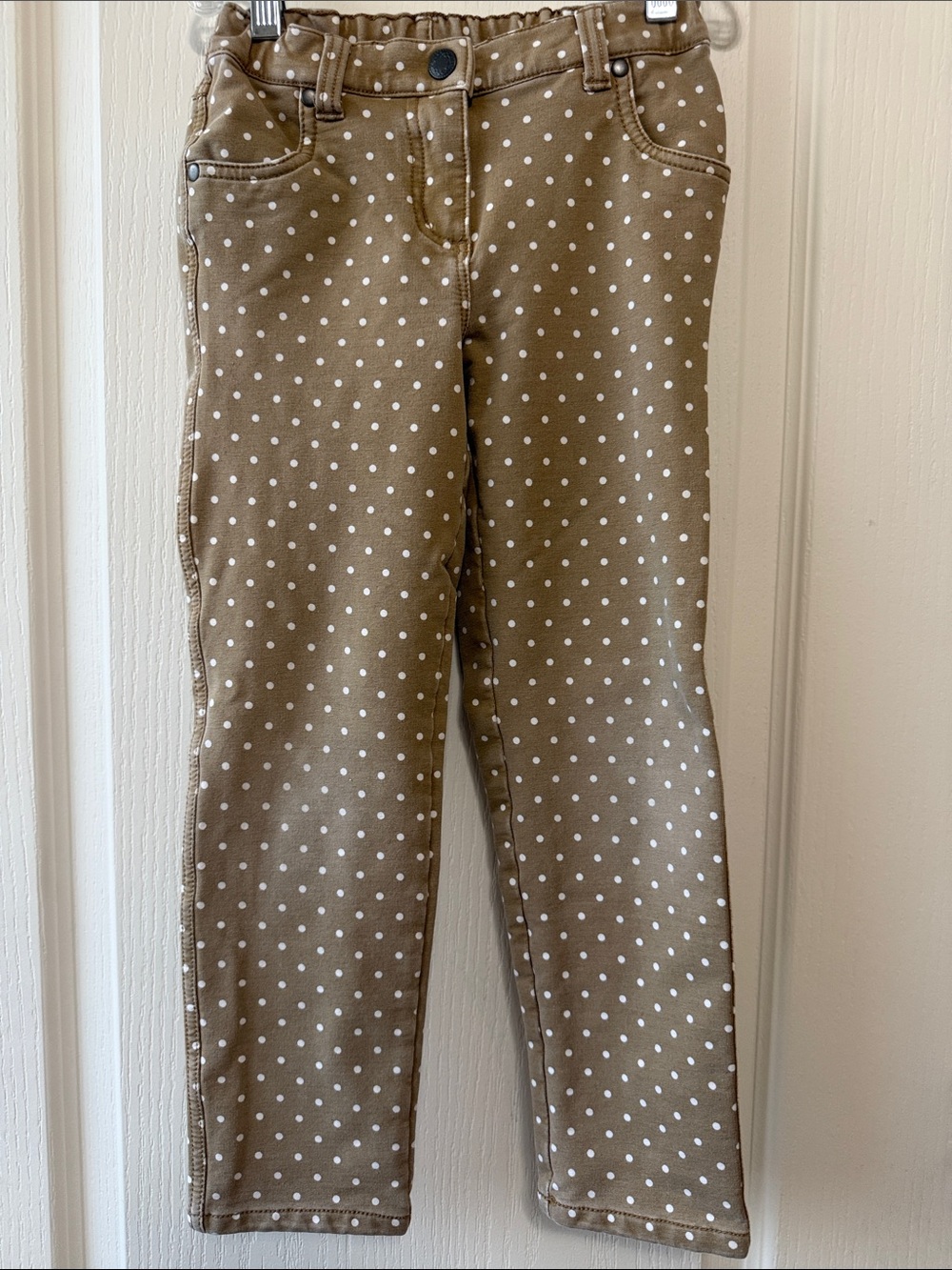 Hanna Andersson Tan Polka Dot Kids Pants
